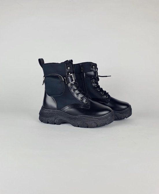 Mellez - Dames schoenen - Vera boots - Zwart - Maat 37 | bol.com