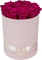 Flowerbox longlife rozen | PINK | Large | Bloemenbox | Longlasting roses FUCHSIA | Rozen | Roses | Flowers