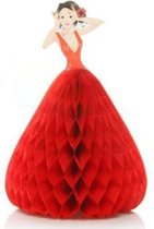 Verjaardagskaart Prinses - Wenskaart - 3D Kaart - Rood