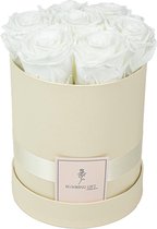 Flowerbox longlife rozen | WHITE | Medium | Bloemenbox | Longlasting roses WHITE | Rozen | Roses | Flowers