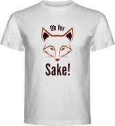 T-Shirt - Casual T-Shirt - Fun T-Shirt - Fun Tekst - Vosje - Oh For Fox Sake! - L