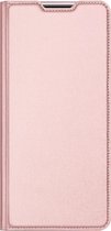 Dux Ducis Hoesje Met Pasjeshouder Geschikt voor Huawei Y6p - Dux Ducis Slim Softcase Bookcase - Rosé Goud