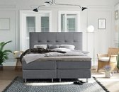 Complete Luxe Boxspring - Sierre - Dreamhouse - 140x200 - Grijs - Twijfelaar - Bed