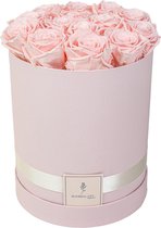 Flowerbox longlife rozen | PINK | Large | Bloemenbox | Longlasting roses BABYPINK | Rozen | Roses | Flowers