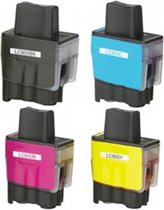 Compatible Brother 900 / LC-900 inktcartridges - Multipack 4 Kleuren - Geschikt voor Brother DCP-120C, DCP-115C, DCP-117C, DCP-310, DCP-340CW, MFC-3340, MFC-410, MFC-420, MFC-425,