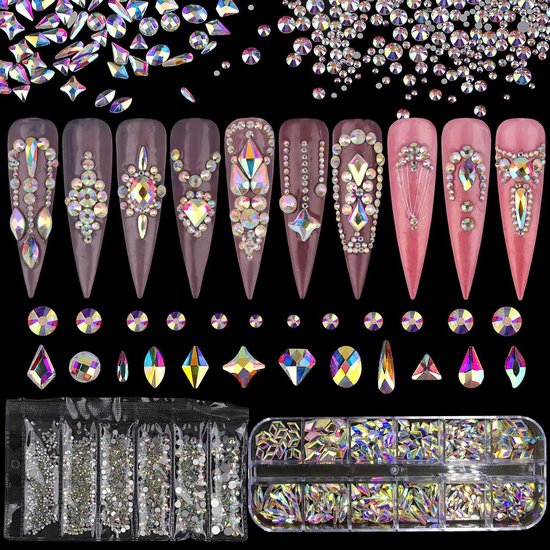 Elysee Beauty AB rhinestone set - nagel strass steentjes - Nagel diamantjes - Nail gems - Nagel decoratie