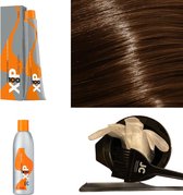 XP100 haarverf pakket kleur 6.31  Donkerblond & Goud & As (1x 100ML) met 3% waterstof ( 1x 250ML) incl verfbakje, kwast, maatbeker, puntkam en handschoenen