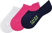 Cool Kick 3 Pack Sneakersokken, Voering Sokken voor meisjes en jongens sneaker sokken en onzichtbare voering sokken zonder motief met pluche zool  Ademend Sneldrogend Multipack Veelkleurig Kinderen sokken - Maat 35-38