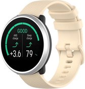 Siliconen Smartwatch bandje - Geschikt voor  Polar Unite siliconen bandje - beige - Horlogeband / Polsband / Armband