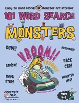 Monster Word Search Book for Kids Ages 4-8