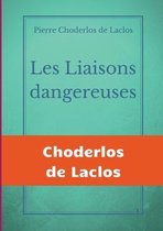 Boek kaft met titel 'Les Liaisons dangereuses' en auteur 'Pierre Choderlos de Laclos'.