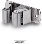 WELTECH - Bezemhouder - RVS - Zilver - 1 klem
