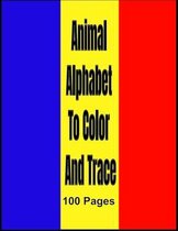 Animal alphabet to color and trace
