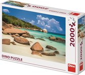 Legpuzzel Dino - Idyllisch strand - 2000 stukjes - Volwassenen