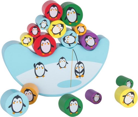 Thumbnail van een extra afbeelding van het spel Apli Kids Houten evenwichtsspel pinguins