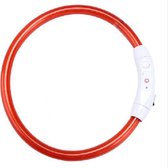 LED Honden/Katten Halsband - Rood - 20-50 cm - USB oplaadbaar