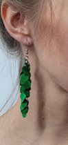 CHIAMAX - disco - boucles d'oreilles paillettes - vert