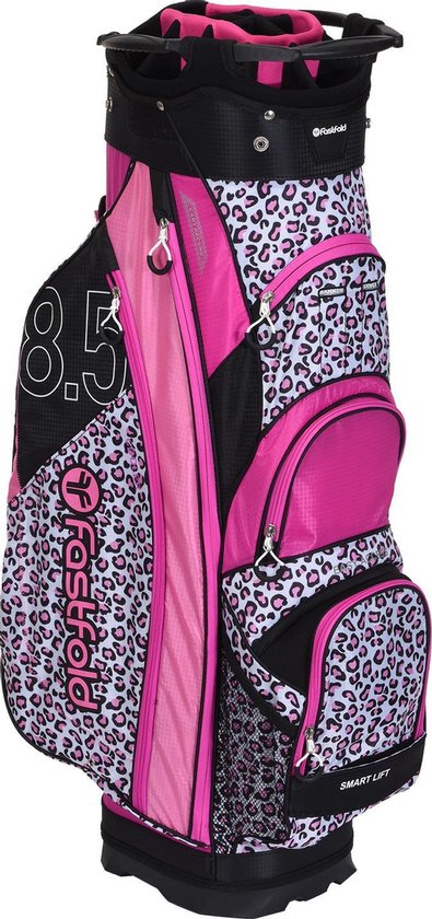 Fast Fold 10" Golftas Pink Animal Print - Lichtgewicht | bol.com