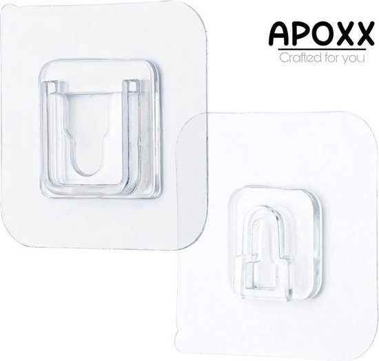 Bol Com Apoxx 10 Stuks Haakjes Zelfklevend Haakjes Wandhaak Kapstokhaak