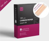 Carbonpapier 100 vellen A4 | Kleur zwart | gratis setje stylus pennen