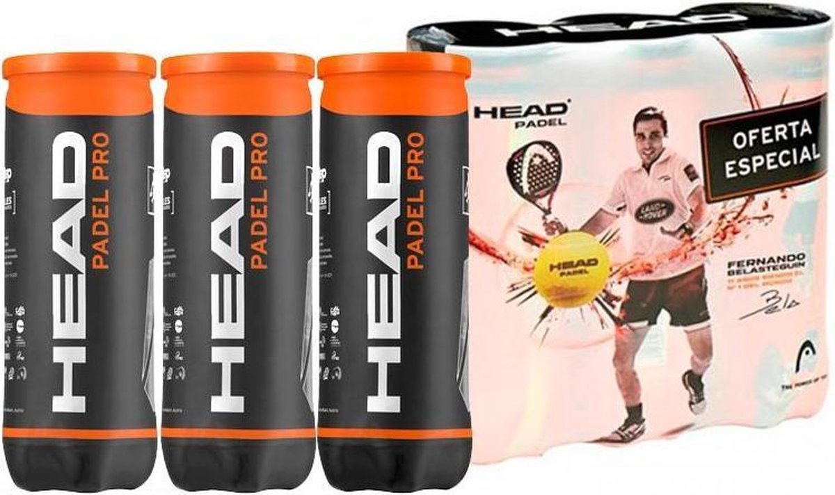 Head Boîte De Balles De Padel Padel Pro S Jaune