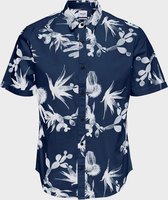 Onsshakiri SS AOP Poplin Shirt - Navy - XS