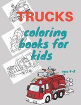Trucks coloring books for kids ages 4-8
