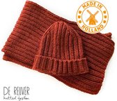 De Reuver Knitted Fashion HEREN SJAAL MUTS 100% NED. (224)