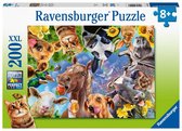 Ravensburger puzzel Vrolijke Boerderijdieren - Legpuzzel - 200 stukjes