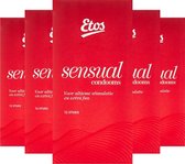 Etos Condooms - Sensual - 60 stuks (5 x 12 stuks) - voordeelverpakking