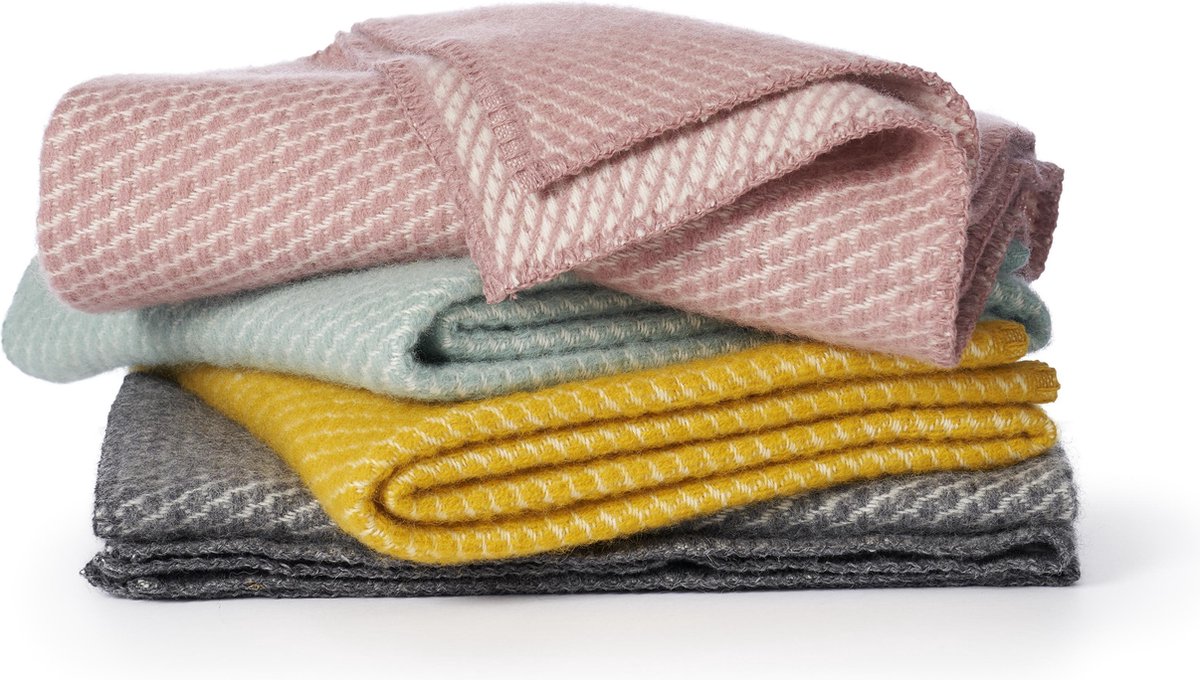 Klippan Ledikantdeken Eco Wol Velvet - 90x130 cm. - Duck Egg Blue