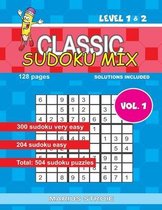 Classic Sudoku Mix- level 1 & 2, vol.1