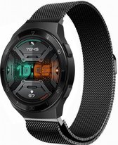 Luxe Milanese Loop Armband Geschikt Voor Huawei Watch GT 2E (Active & Sport) Horloge Bandje - Metalen iWatch Milanees Watchband Polsband - Stainless Steel Mesh Watch Band - Horloge