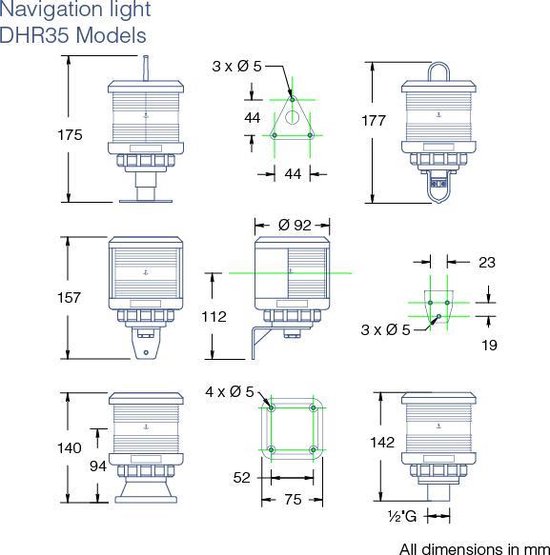 DHR35 Support de tuyau rouge polyvalent