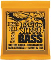 Snarenset basgitaar Ernie Ball EB-2833 Custom Gauge Hybrid Slinky