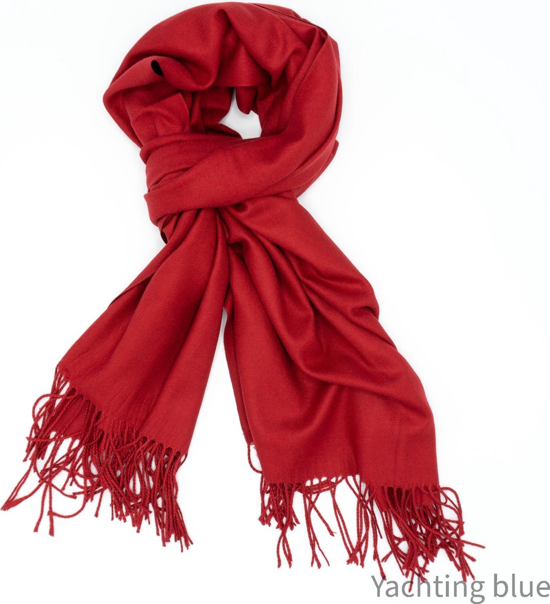 Sjaal - unisex - Cashmere - warm rood - wol - damessjaal - herensjaal - kado heren - kado dames -