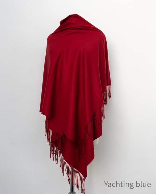 Sjaal - Cashmere - warm rood - wol - damessjaal - herensjaal - unisex - kado heren - kado dames - kerst -