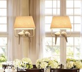 Hanglamp - lampen 2 stuks - lamp 2 vogels - wit - incl LED lampen - kamer - keuken - sfeer