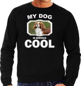 Spaniel honden trui / sweater my dog is serious cool zwart - heren - Spaniels liefhebber cadeau sweaters 2XL