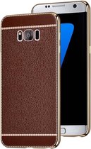 CoolSkin Lederen Hoesje - Kunstleer - Telefoonhoesje voor Samsung S8 - Bruin