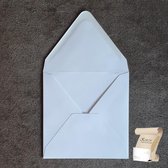 Vierkante Wenskaart envelop (wit) (120 x 120 mm) - 100 grams gegomd - 500 stuks