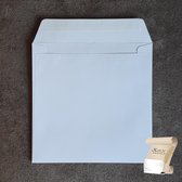 Vierkante Envelop (wit) (165 x 165 mm) - 120 grams met stripsluiting - 500 stuks