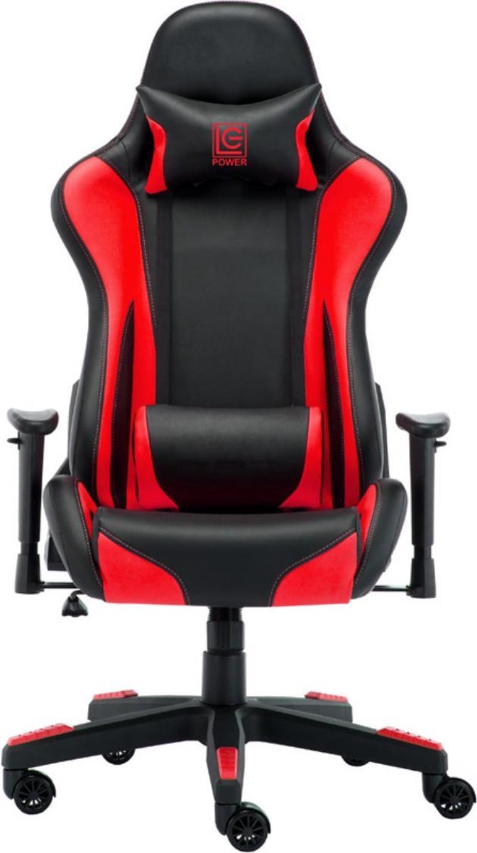 Game Hero x LC-Power Gaming Stoel - Bureaustoel - Verstelbare Armleuningen - Stoel Met Hoofdkussen -