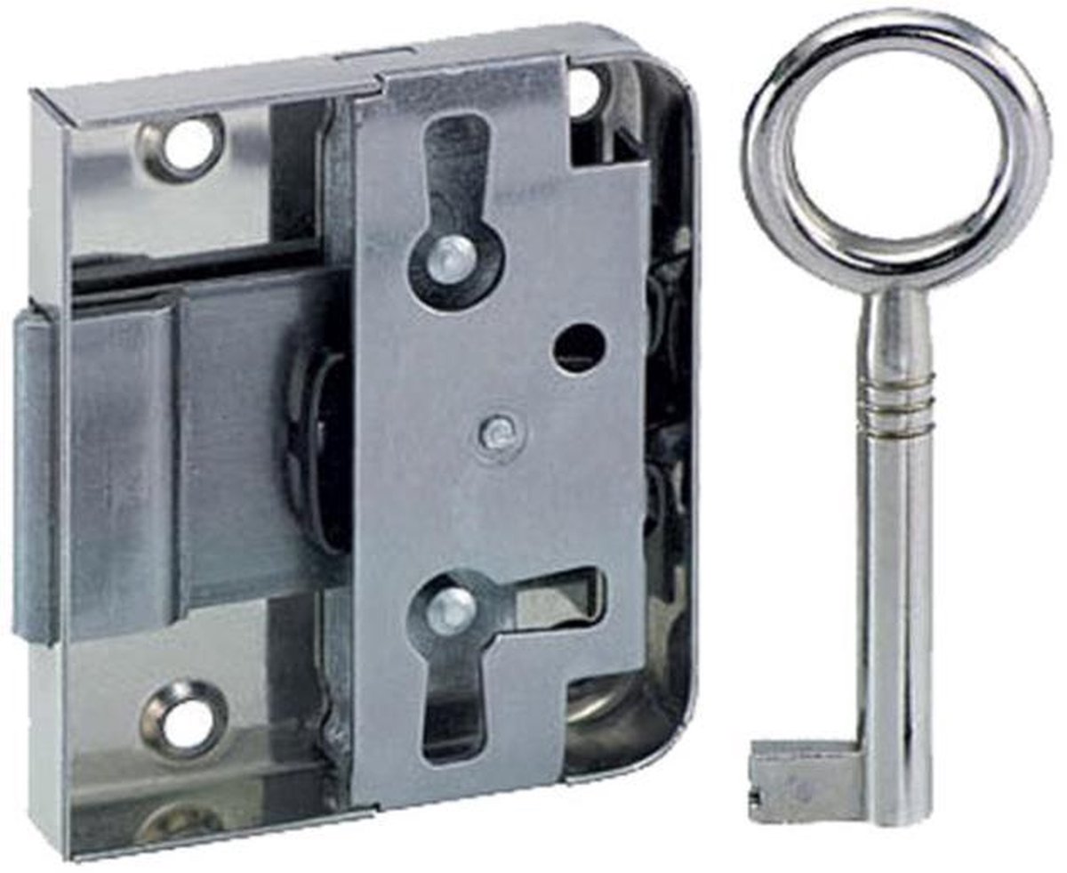 QlinQ meubeloplegslot | opbouw | vernikkeld | 25 mm