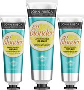 John Frieda Go Blonder Lemon Miracle Haarmasker Voordeelverpakking - 3 x 100 ml