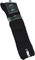 Socke/1 x 1 Paar/(1P)/Heren Kniekousen/Dames Kniekousen/Kleur:"Zwart"/Maat 39-42