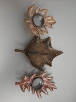 3 decoratieve waxinelichtjeshouders