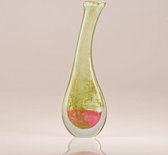 Design vaas Lampadina - Fidrio MISTIQUE PINK - glas, mondgeblazen bloemenvaas - diameter 12 cm hoogte 38 cm