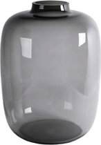 Glazen vaas grijs | Kara Grey | Vase The World | Ø25 x H35 cm | Medium
