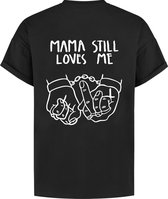 Collect The Label - Mama Still Loves Me T-shirt - Oversized - Zwart - Unisex - L